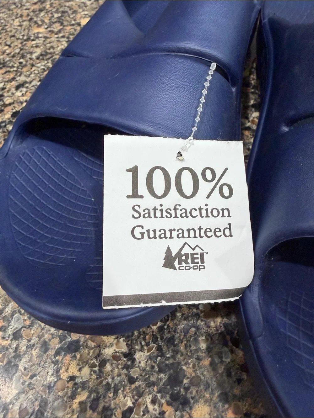 OOFOS OOah Slide Sandals in Navy Blue Mens 10/ ladies 12